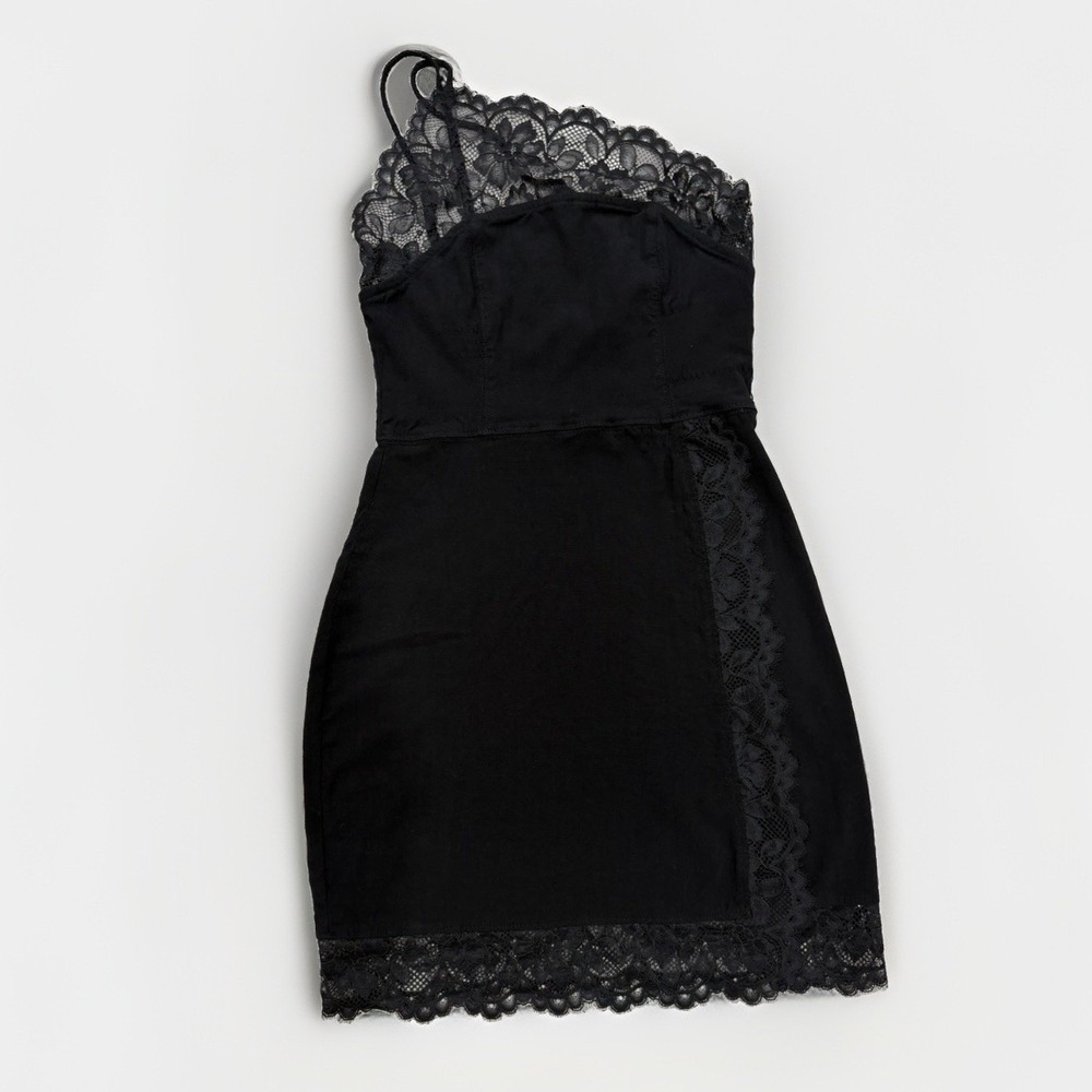 Free People Shapewear Slip Dress Women Intimates XS Black Lace Stretch Coquette